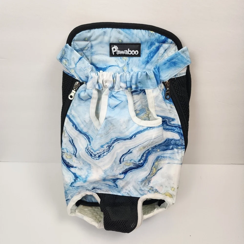 Pawaboo Pet Carrier Back Pack Easy Adjustable Strap Legs Out Face Front Size L